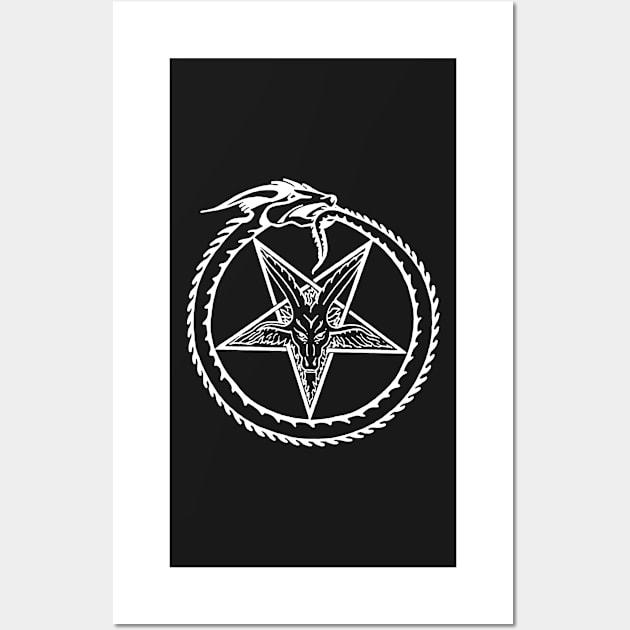 Serpent Pentagram Wall Art by ChatNoir01